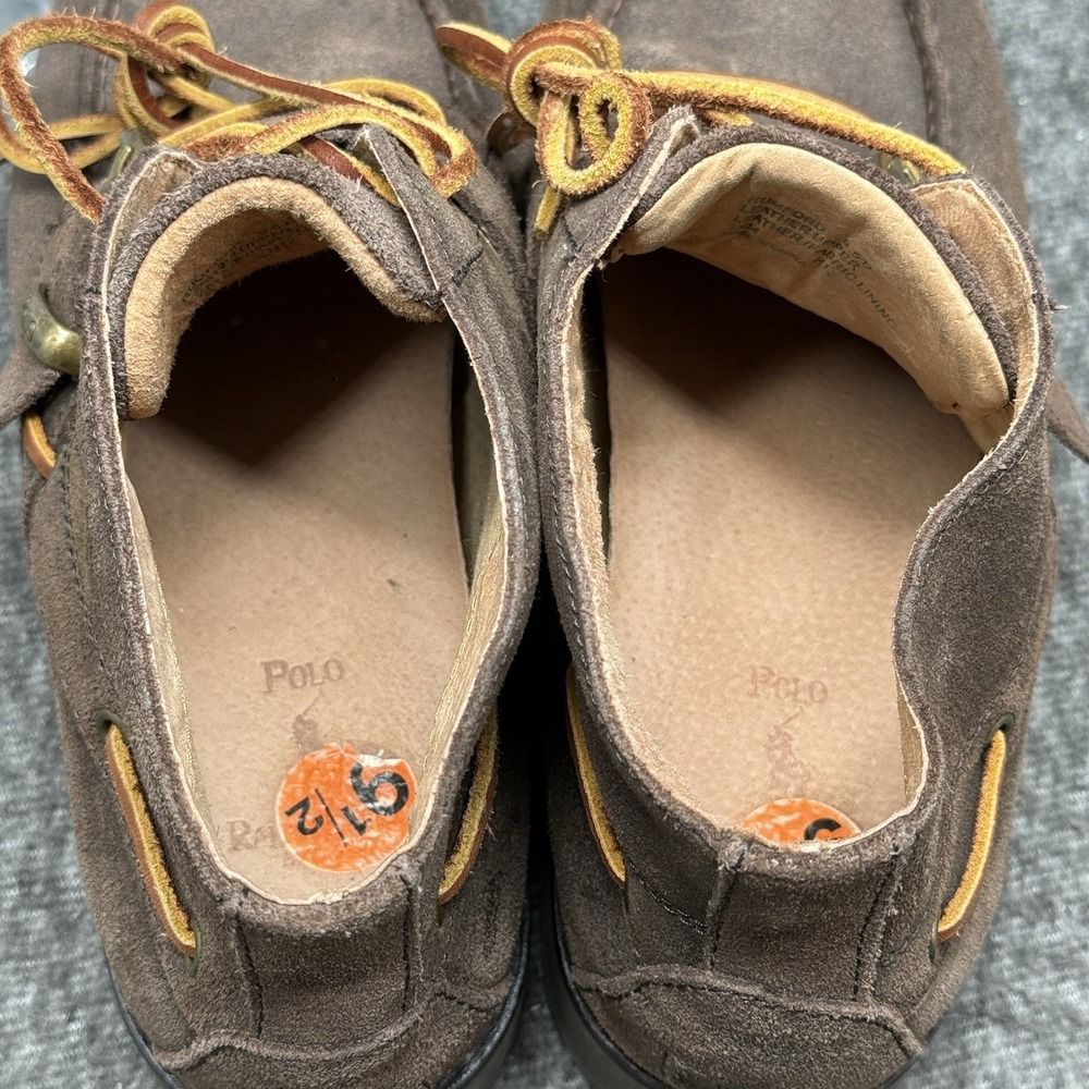 Polo Ralph Lauren Rumford Mens Brown Suede Buckle Strap Chukka Boots Size 9.5 D - Picture 10 of 10
